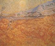 Wheat Field behind Saint-Paul Hospital with a Reaper (nn04)